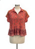 Sundance · Shirt · Large · Coral Paisley Floral
