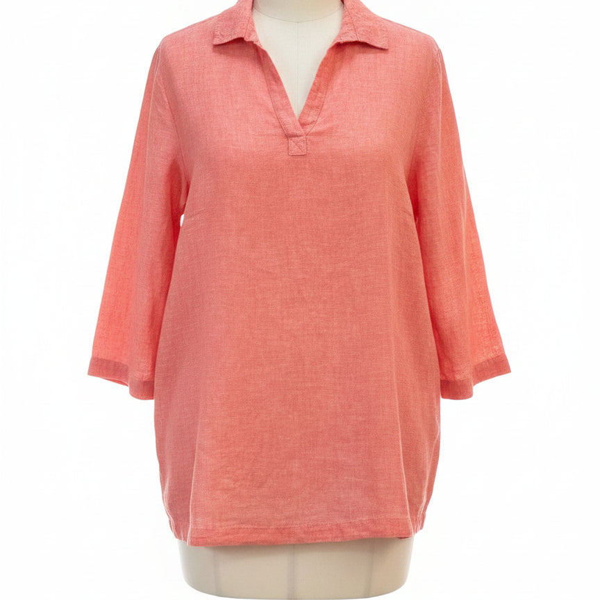 Tahari · 3/4 Sleeve · 2X · Tangerine