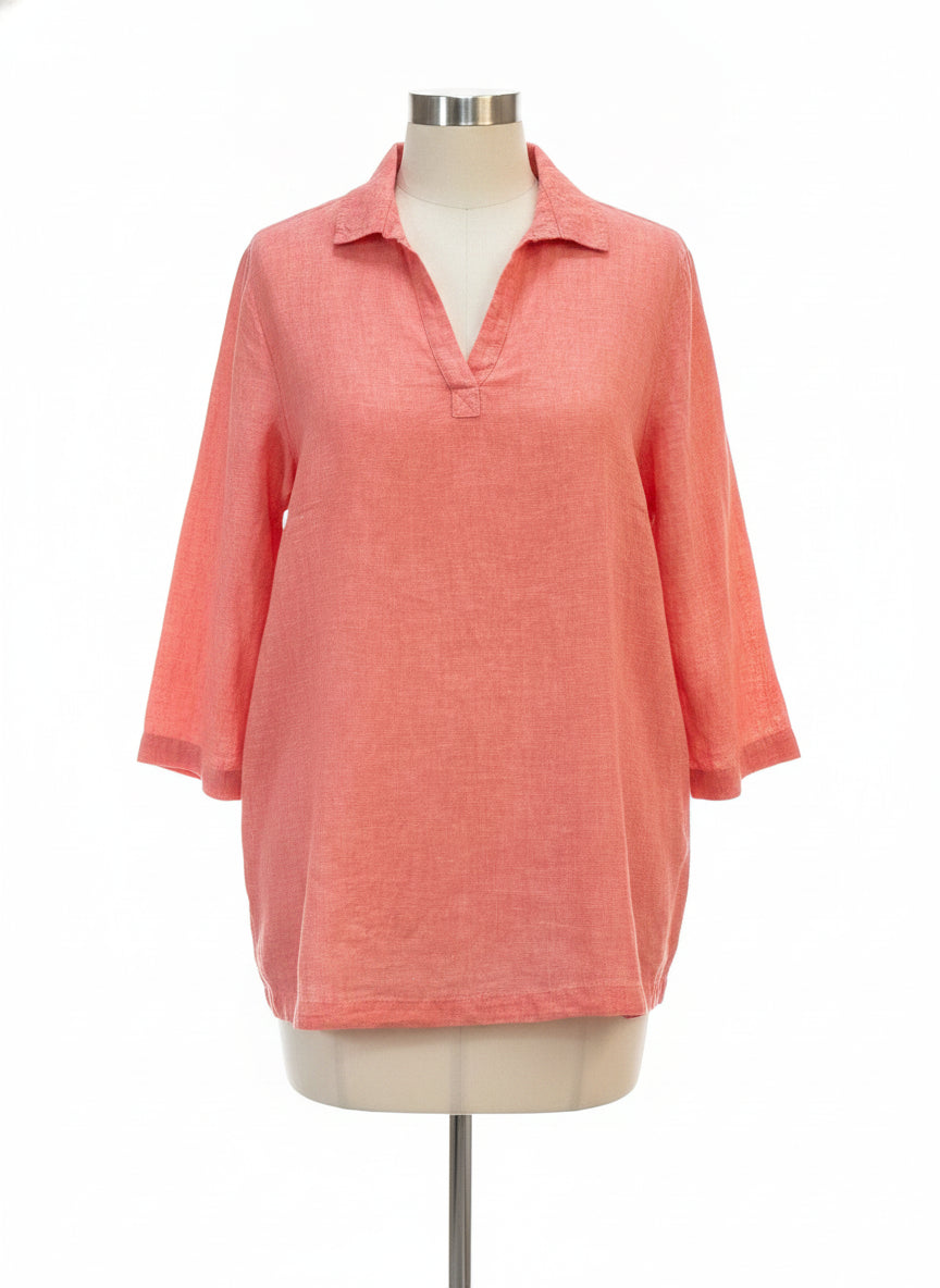 Tahari · 3/4 Sleeve · 2X · Tangerine