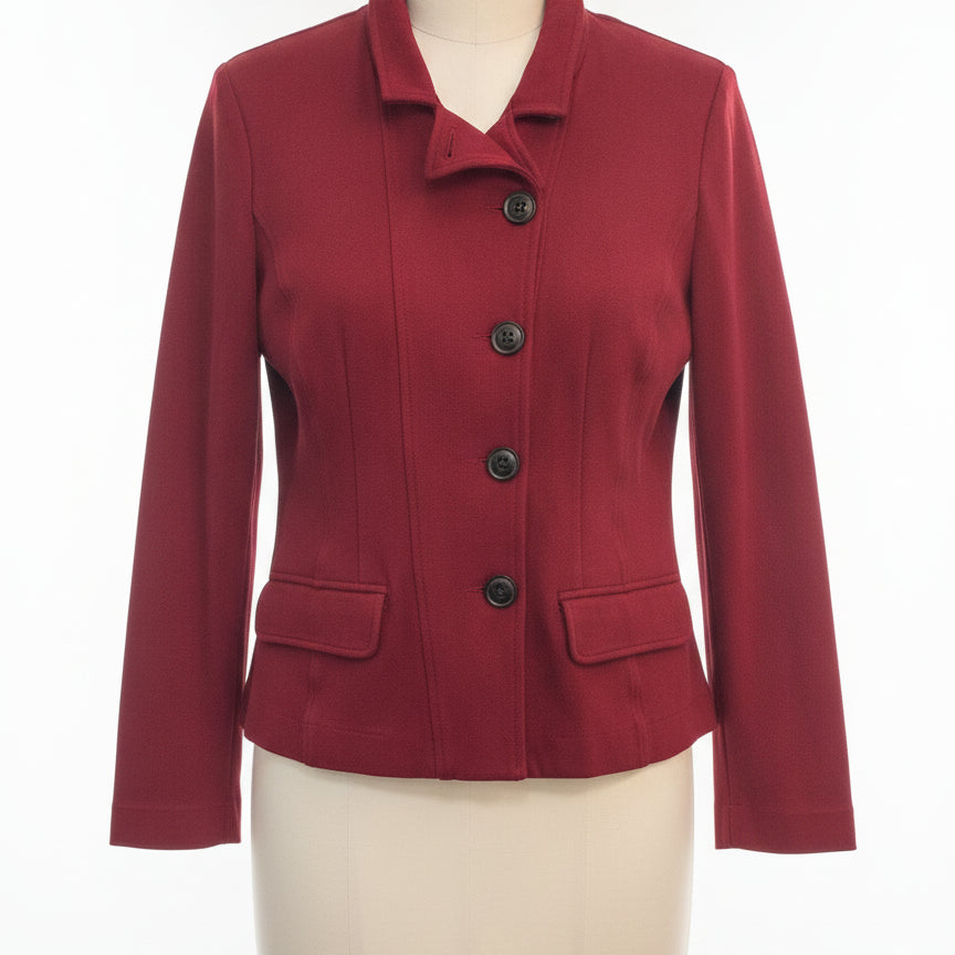 CAbi · Outing Blazer · Large · Maroon