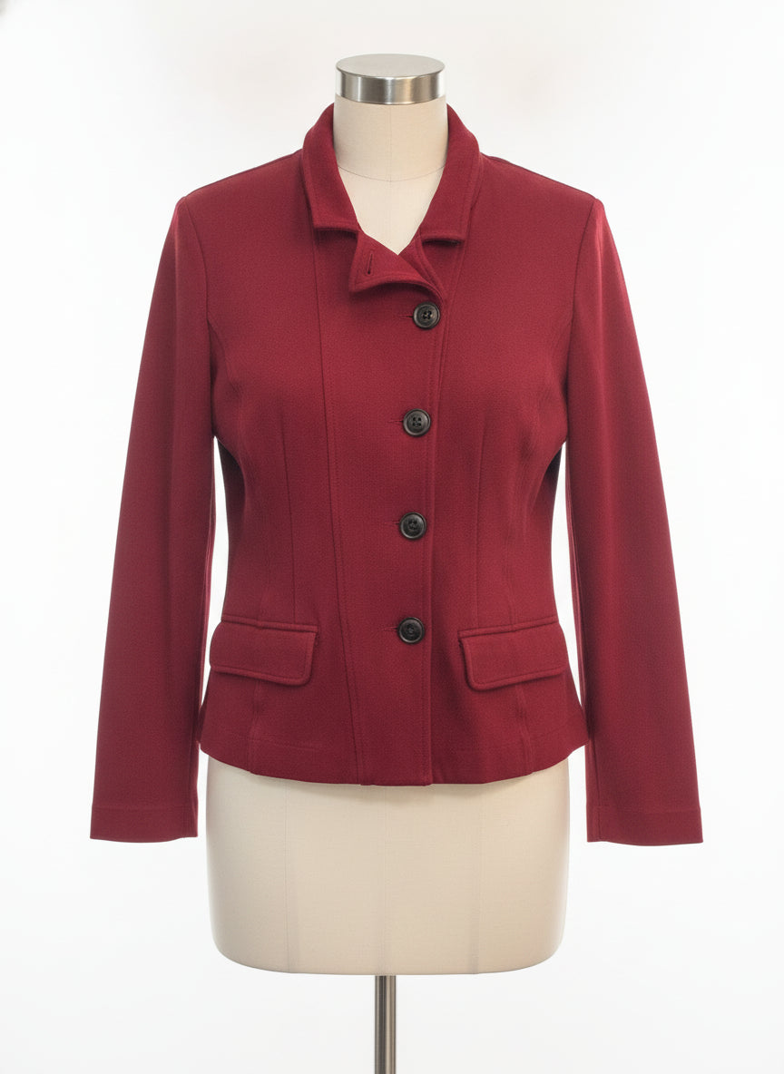 CAbi · Outing Blazer · Large · Maroon
