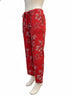 Lucky Brand · Drawstring Waist Asian Print Pants · Large · Red
