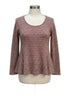 Style&Co · Bell Sleeve Top · Medium Petite · Burgundy Cream