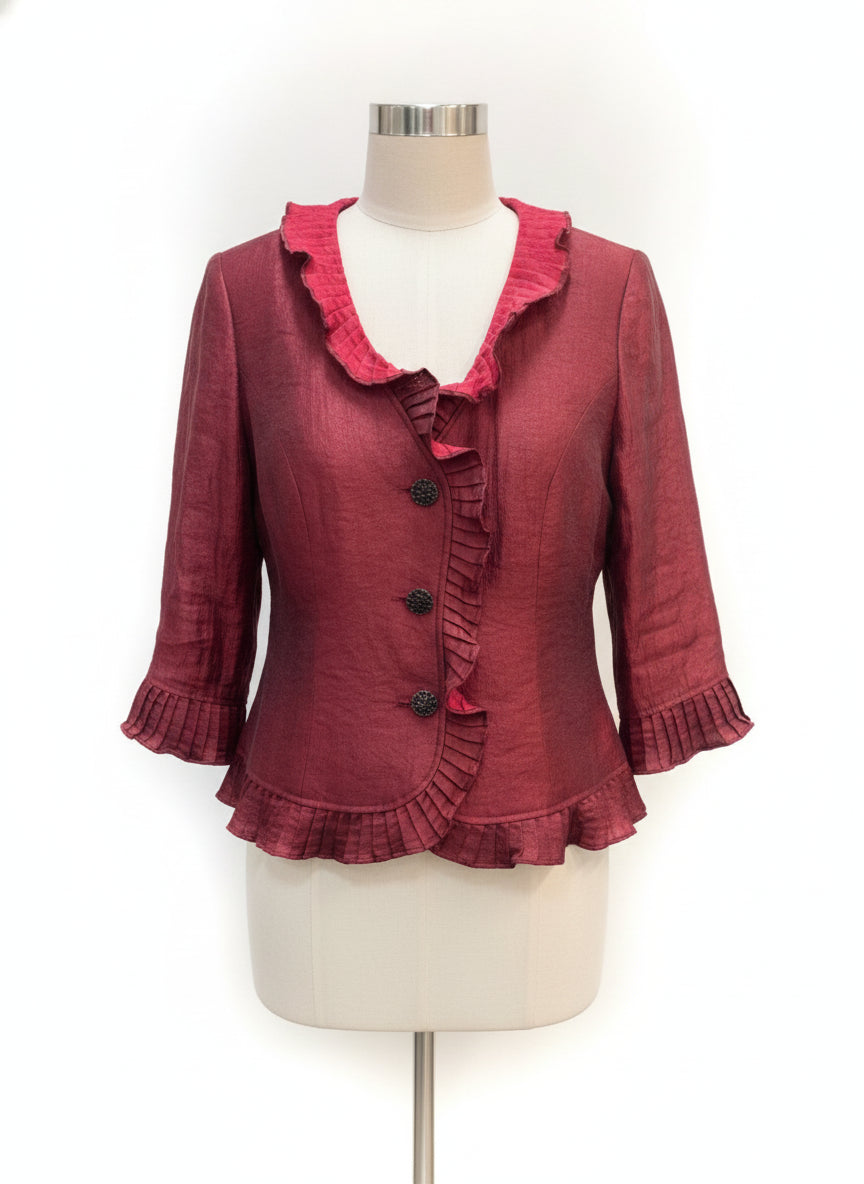 Carlisle New York · Evening Jacket · Medium · Garnet