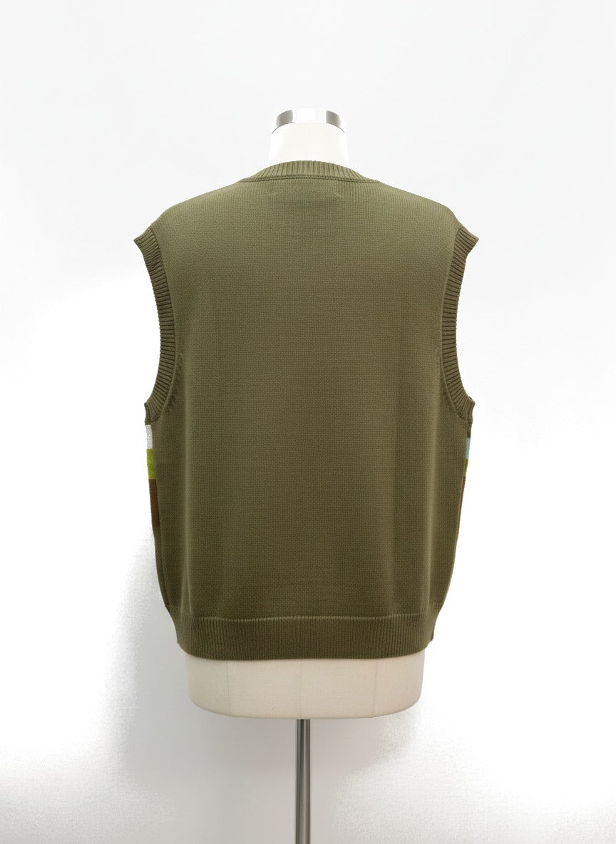 Kina & Tam · Sheep Scape · XLarge · Green/White