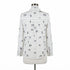 Jane&Delancey · Roll Tab Shirt Zebras Grazing · Large · White/Black