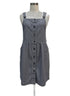 style + comfort travail · striped overall dress · Small · Blue and White Striped