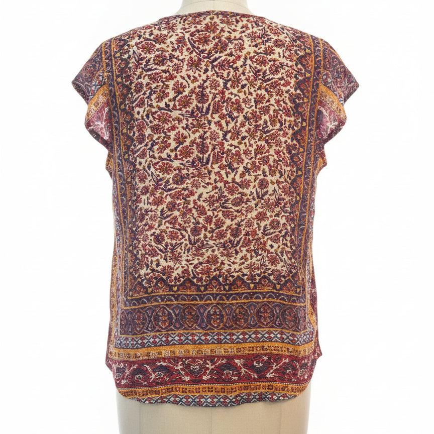 Lucky Brand · Cap Sleeve Top · Small · Multi-color