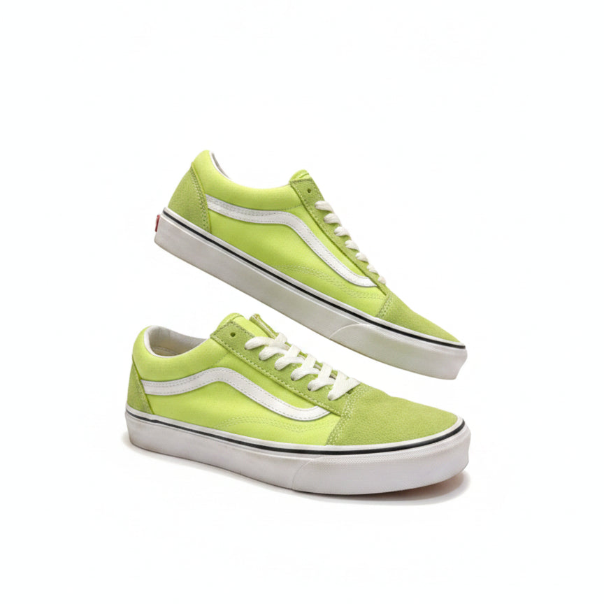 Vans · Canvas Suede Sneakers · 9 · Chartreuse