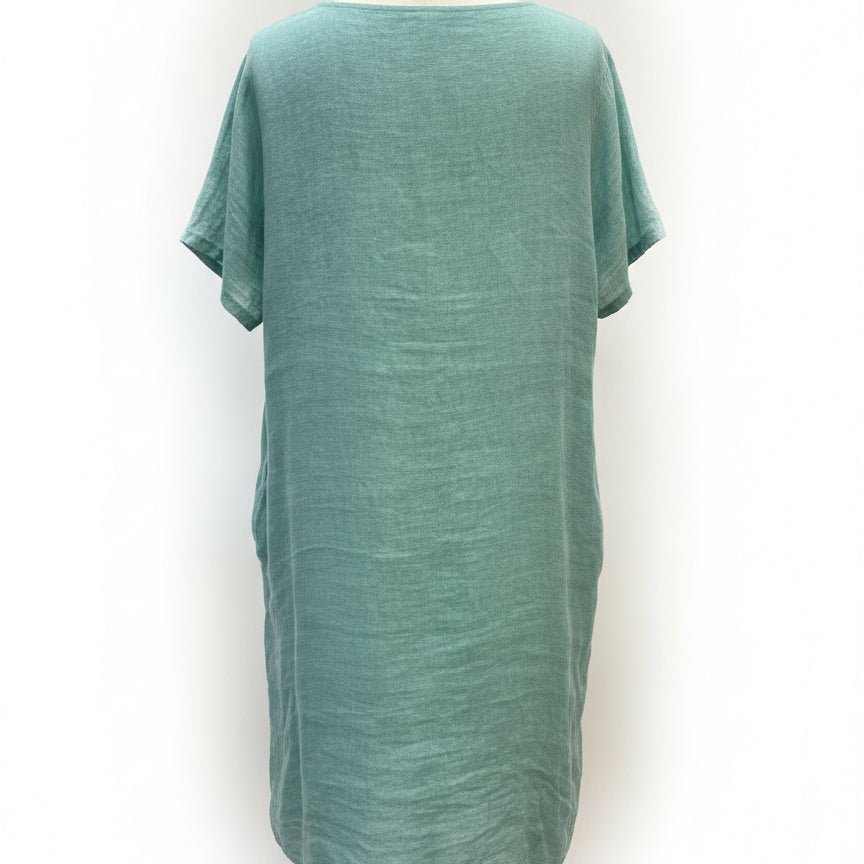 The Clothes Rack · ShortSleeve Dress · 1X/2X · Seafoam