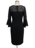 RalphLauren · Bell Sleeve Dress · 10 · Black