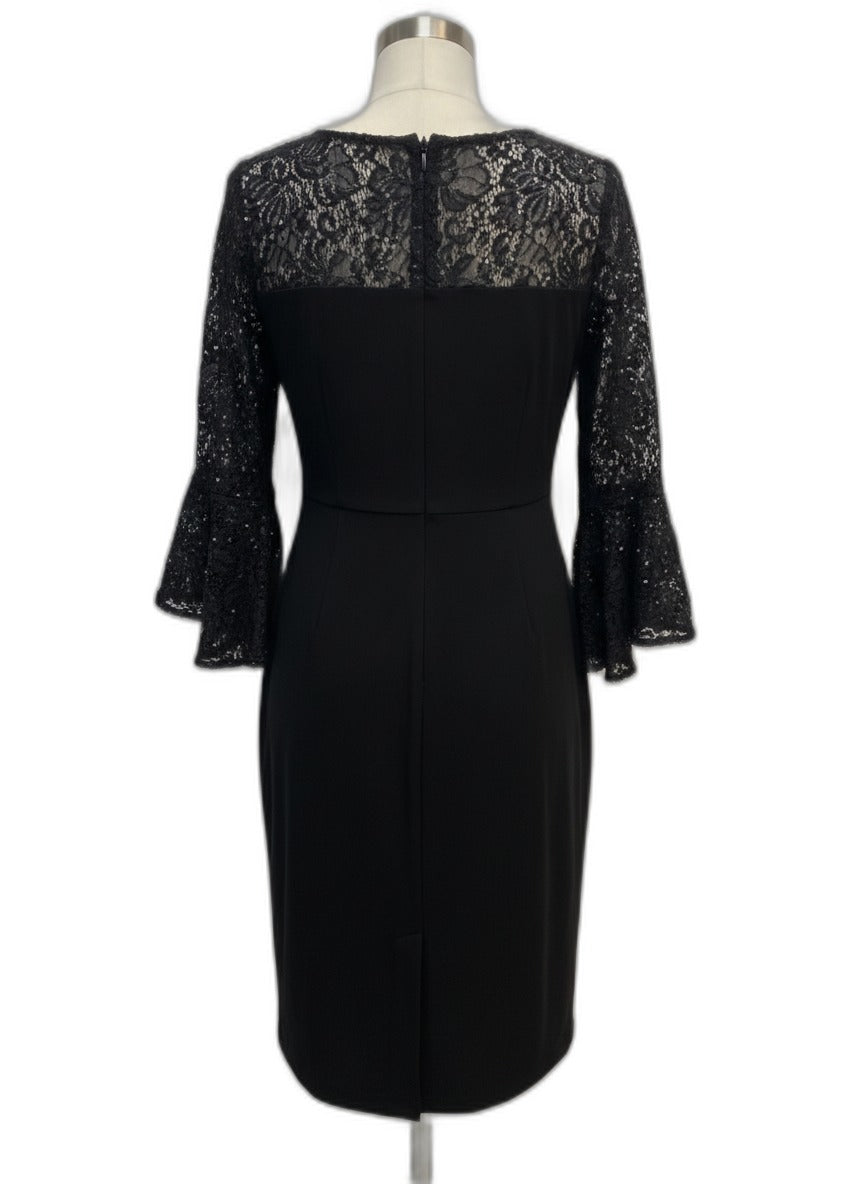RalphLauren · Bell Sleeve Dress · 10 · Black