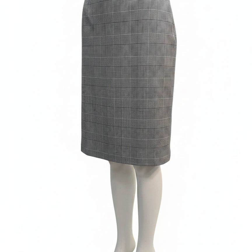 Calvin Klein · Pencil Glenn Check Pattern · 20W · Black/White