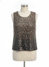 Coldwater Creek · Sleeveless Top with Sequin Detail · XLarge · Gray