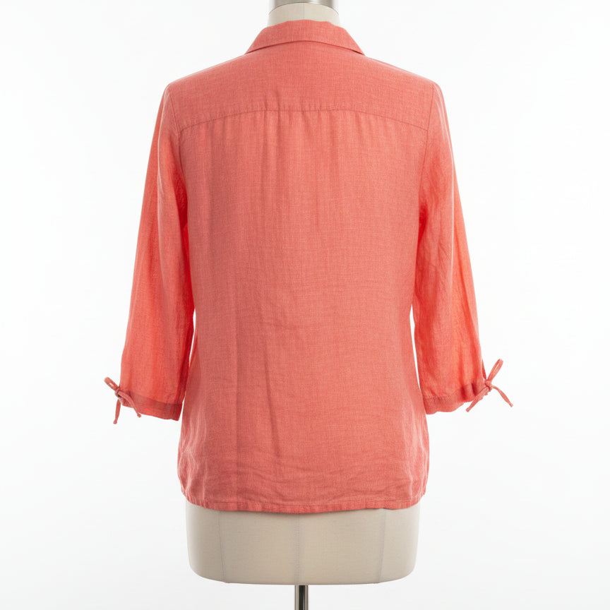 Sigrid Olsen · Blouse · Large · Coral