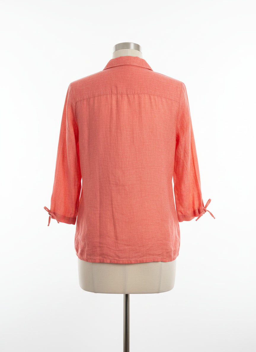 Sigrid Olsen · Blouse · Large · Coral