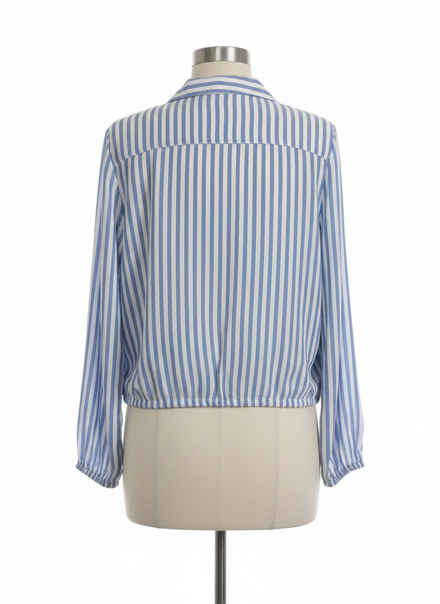 BeachLunchLounge · LongSleeve Shirt · Small · Blue/White Striped