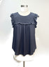 LOFT · LOFT · Flutter Sleeve Top · Small · Gray · SMALL · Gray