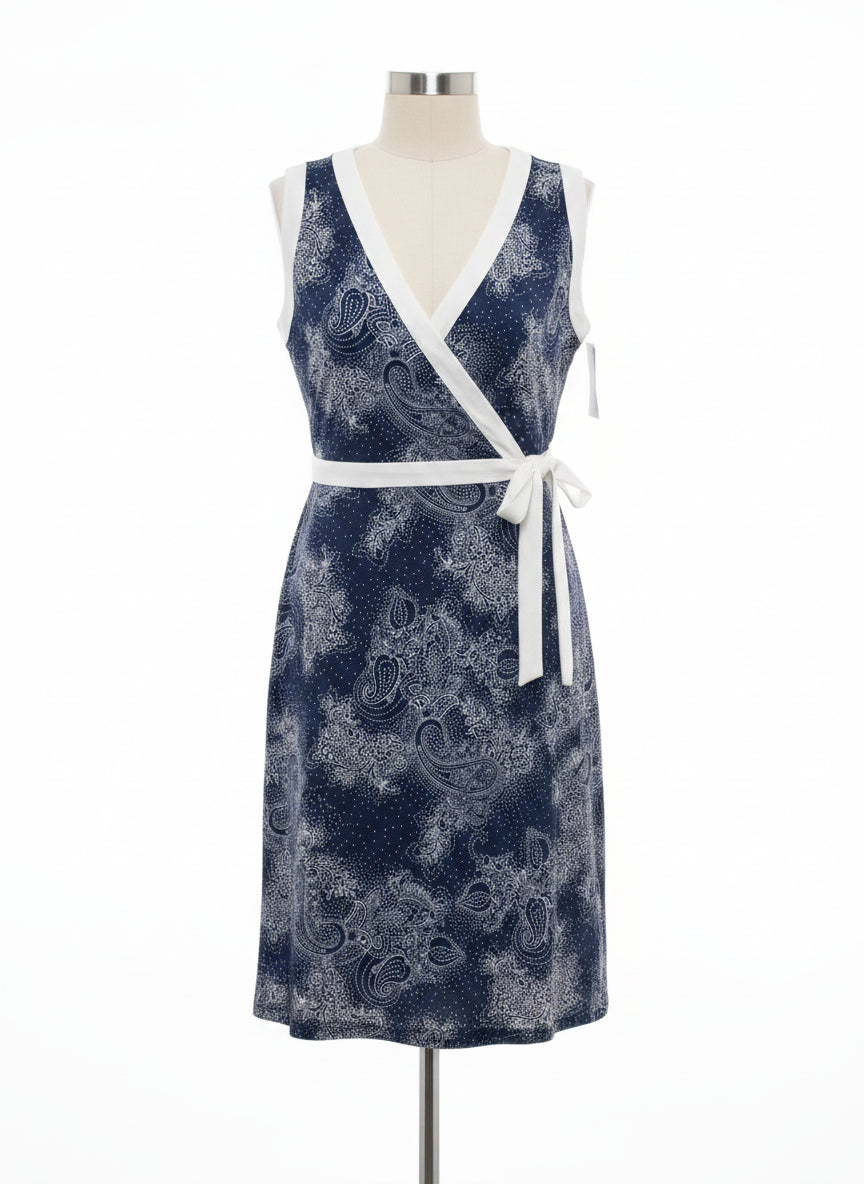 Tommy Hilfiger · Wrap Dress · 12 · Navy