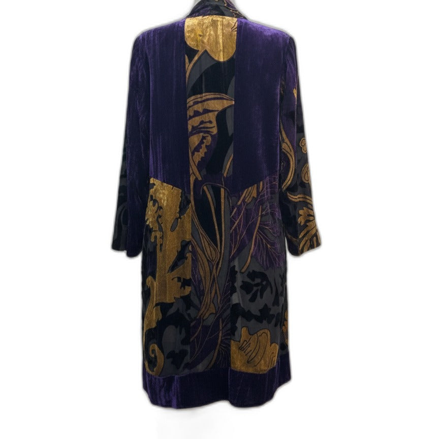 Chico's · Open Drape Cardigan · Medium · PurpBlack