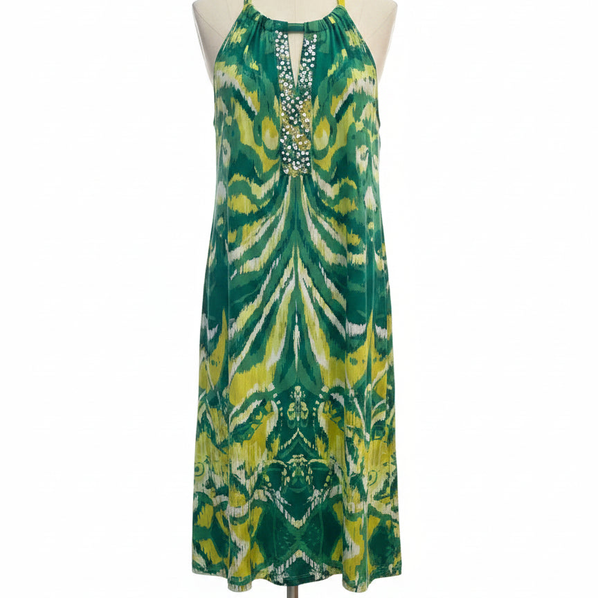 INC · Sleeveless Dress · 1X · YellowGrn
