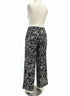 LANE BRYANT · Wide Leg Pants Mid-Rise Soft Linen Blend · 20 · Black/White