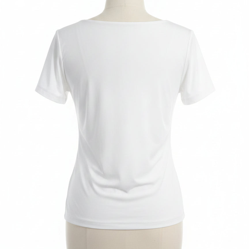 Tahari · ShortSleeve Top · Medium · White