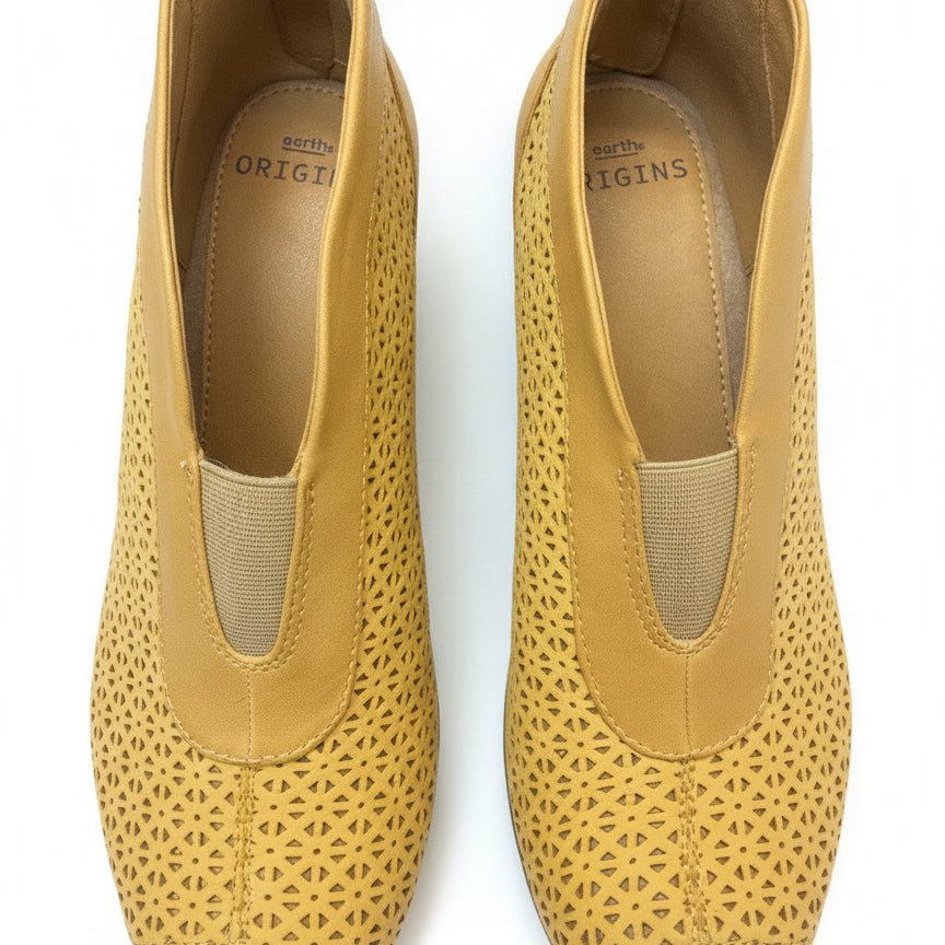 Earth · Carden Booties · 9 · Yellow