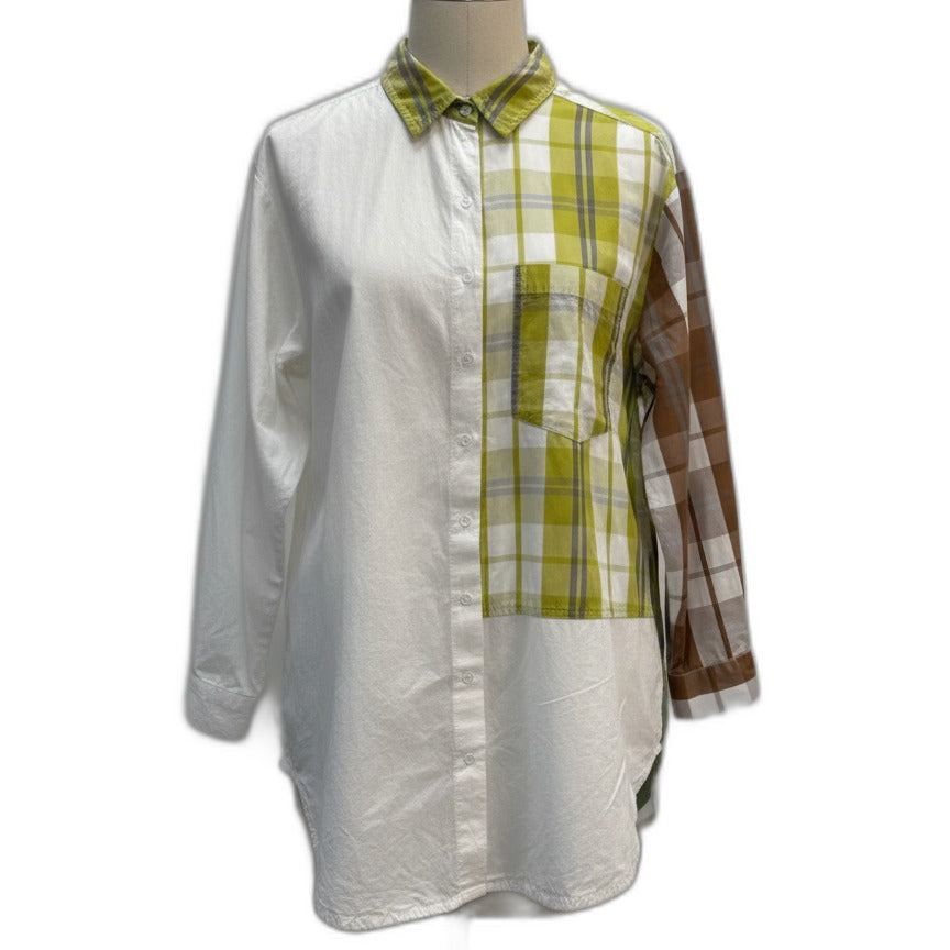 Alemblka · LongSleeve Shirt · Medium · White/Green