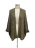 Hem&Thread · Open Drape Cardigan Picot Knit · OS · Olive