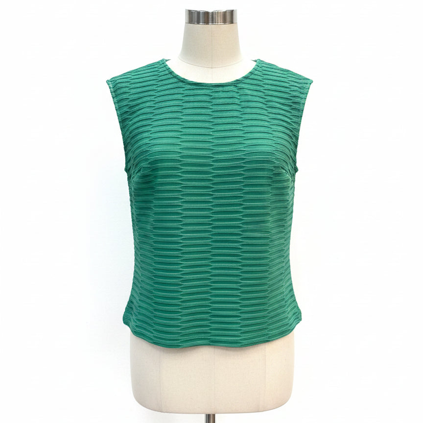 Anthropologie · Blue Tassel Cap Sleeve · Small · Green