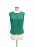Anthropologie · Blue Tassel Cap Sleeve · Small · Green