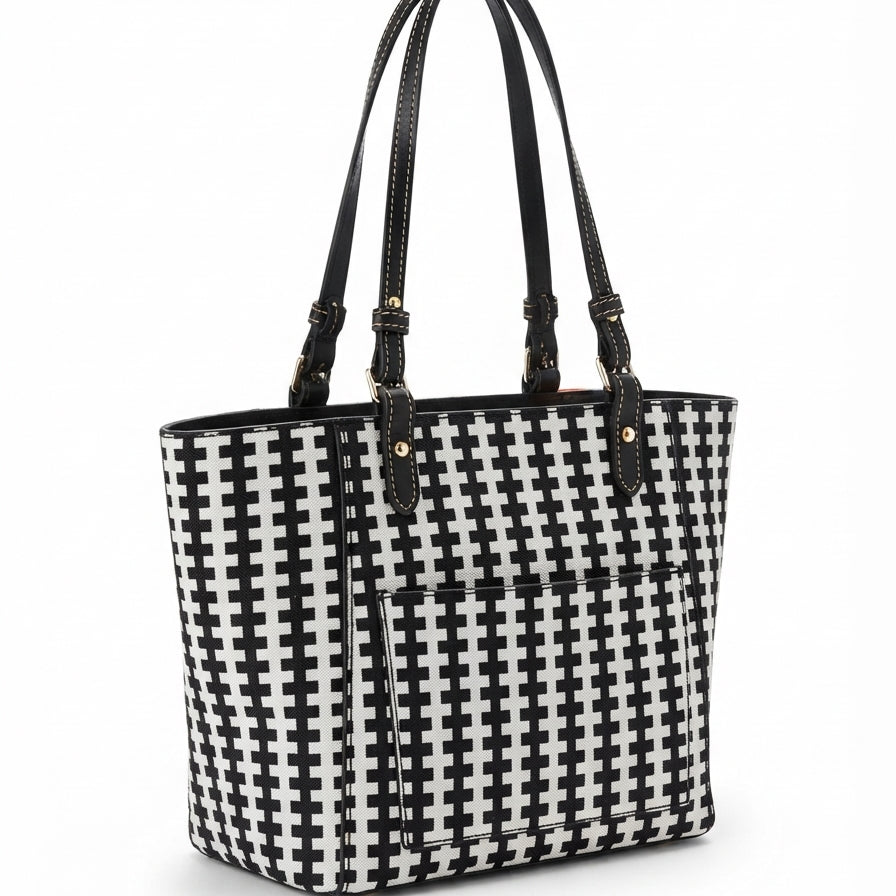 Dooney & Bourke · Handbag · Tote · Black and White