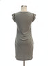 Michael Kors · Striped Sleeveless Dress with Zipper Sleeve Detail · XLarge · OliveWhite