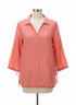 Sigrid Olsen · Blouse · Large · Coral
