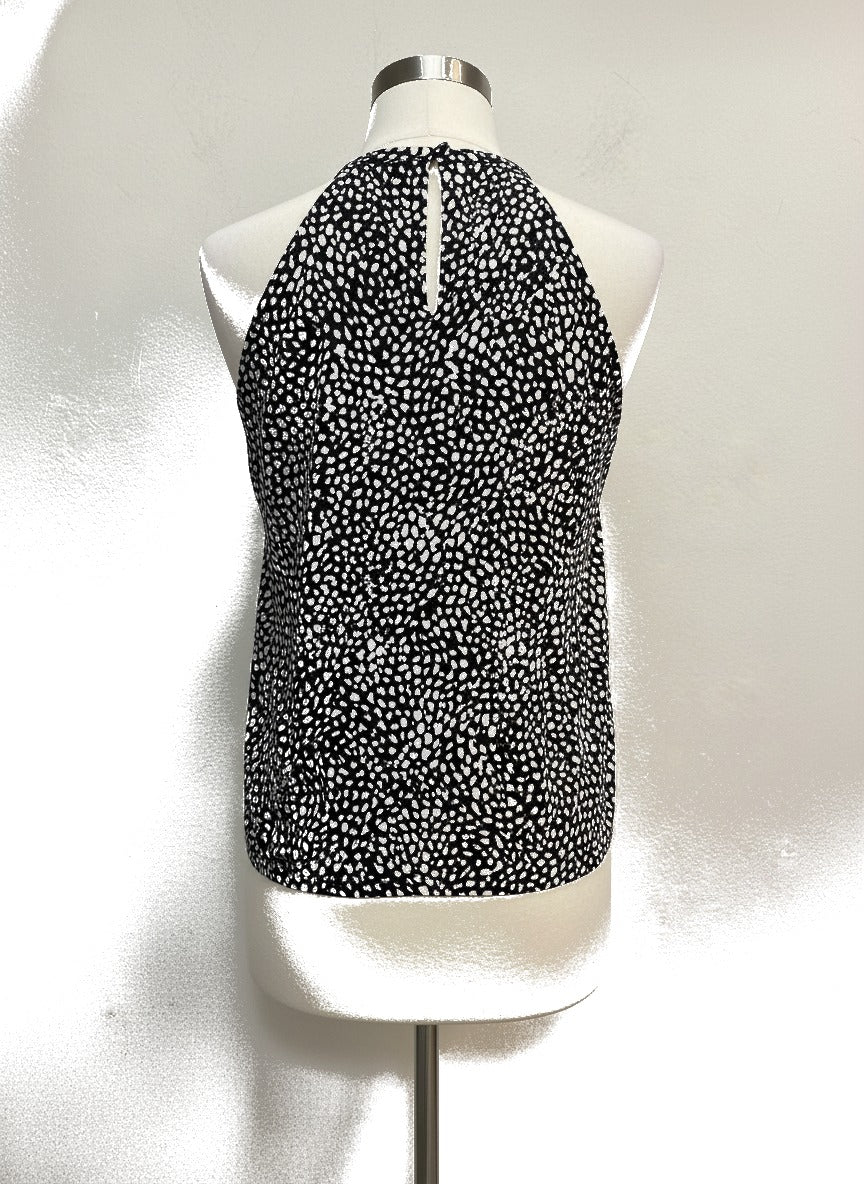 INC · Sleeveless Top · Small · Black/White