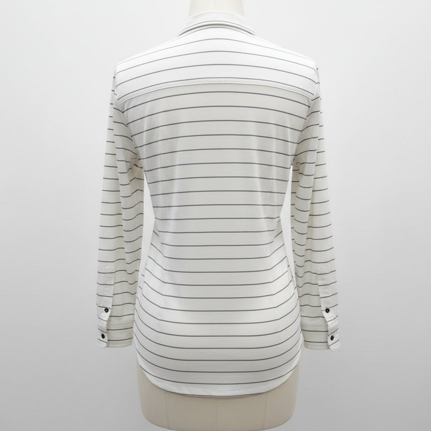 PrAna · LongSleeve Shirt · Large · WhiteGray