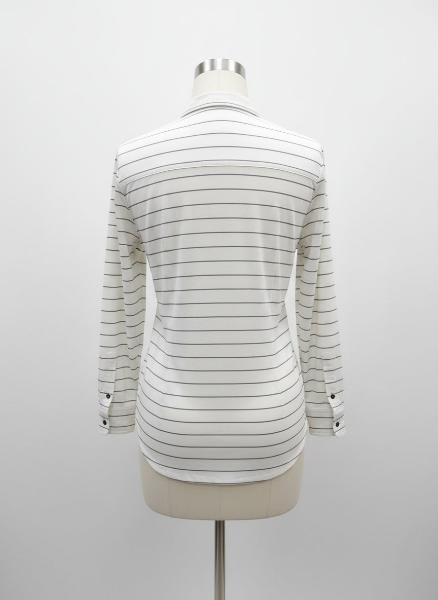 PrAna · LongSleeve Shirt · Large · WhiteGray