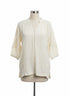 SoftSurroundings · Magnolia Gauze Tunic · Small · Cream