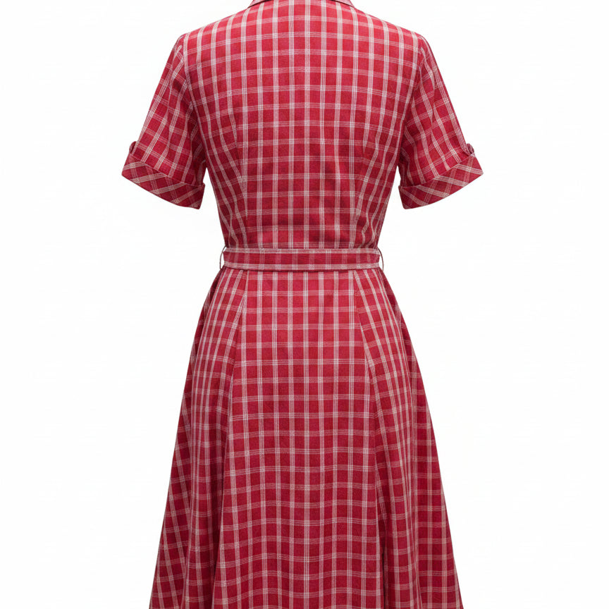 Calvin Klein · Belted Dress · 2 · RoseWhite