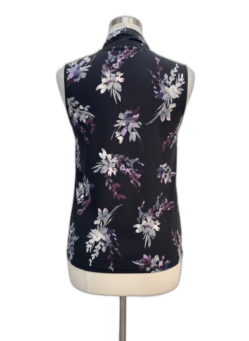 Anne Klein · Sleeveless Top · 2X · BlackPurp