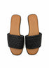 Cushionaire · Raffia One Band Sandal · 7 · BlackBrown