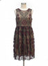 Sundance · Lace Overlay Dress Rose Cross Stitch · 4 · Burgundy, Black