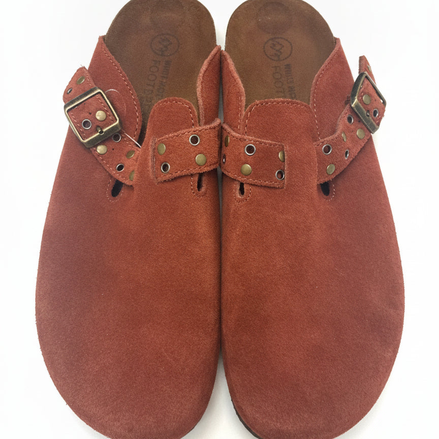 White Mountain · Berben Clogs · 10 · Rust Suede
