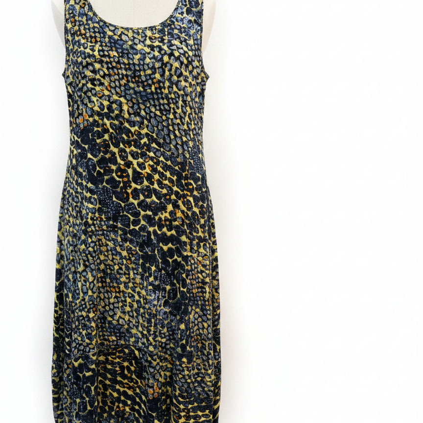 Comfy USA · Maxi Dress · Large · NavyLime