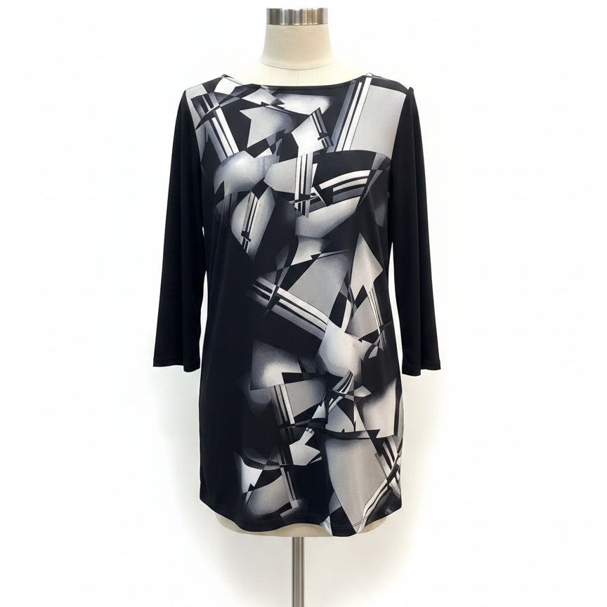 Style&Co · Tunic top · Large P · GrayBlk