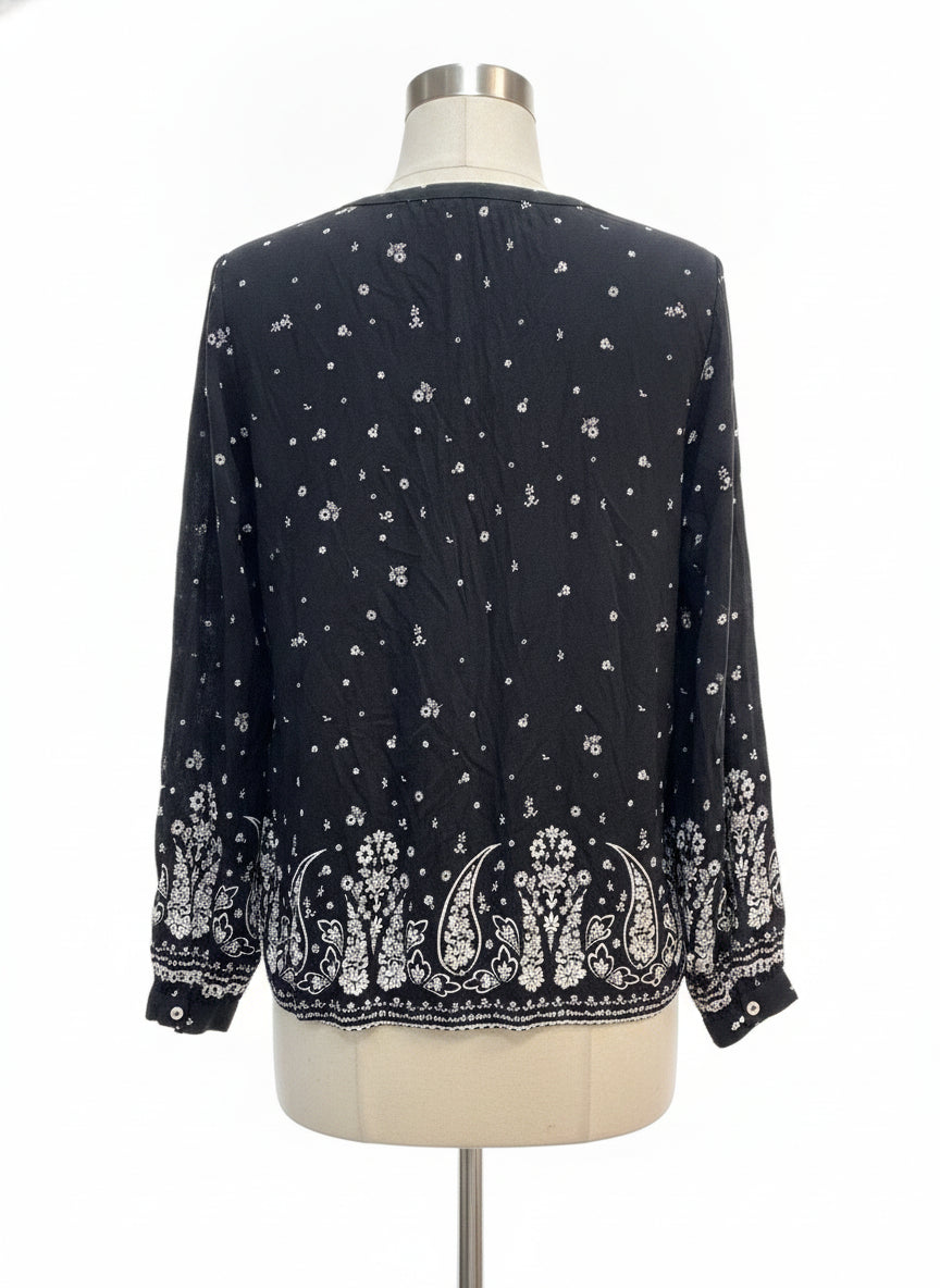 LuckyBrand · Blouse · Medium · Black