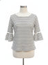 Ann Taylor · Bell Sleeve Top · Medium · White/Black