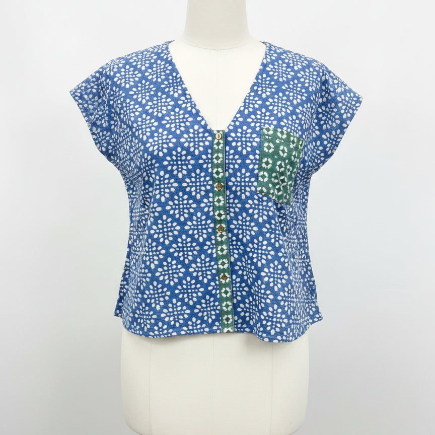 Gudrun Sjödén · Blouse · S/M · Blue/White