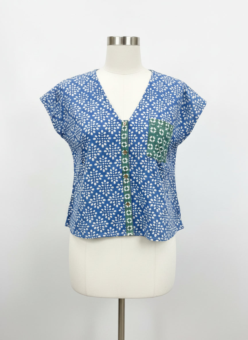 Gudrun Sjödén · Blouse · S/M · Blue/White